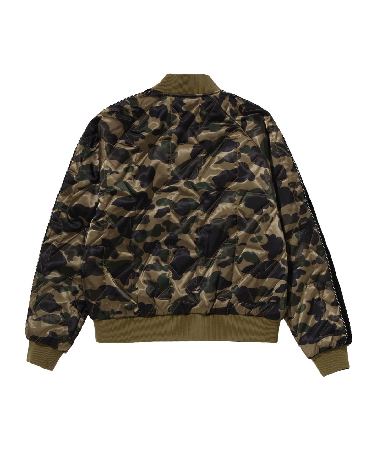 베이프(BAPE) 퍼스트 카모 리버시블 스타 퀼티드 수베니어 자켓(M) GREEN