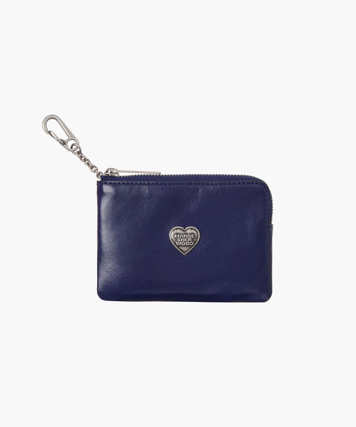 마지셔우드(MARGESHERWOOD) HEART ZIPPER WALLET_SILVER LOGO_5colors