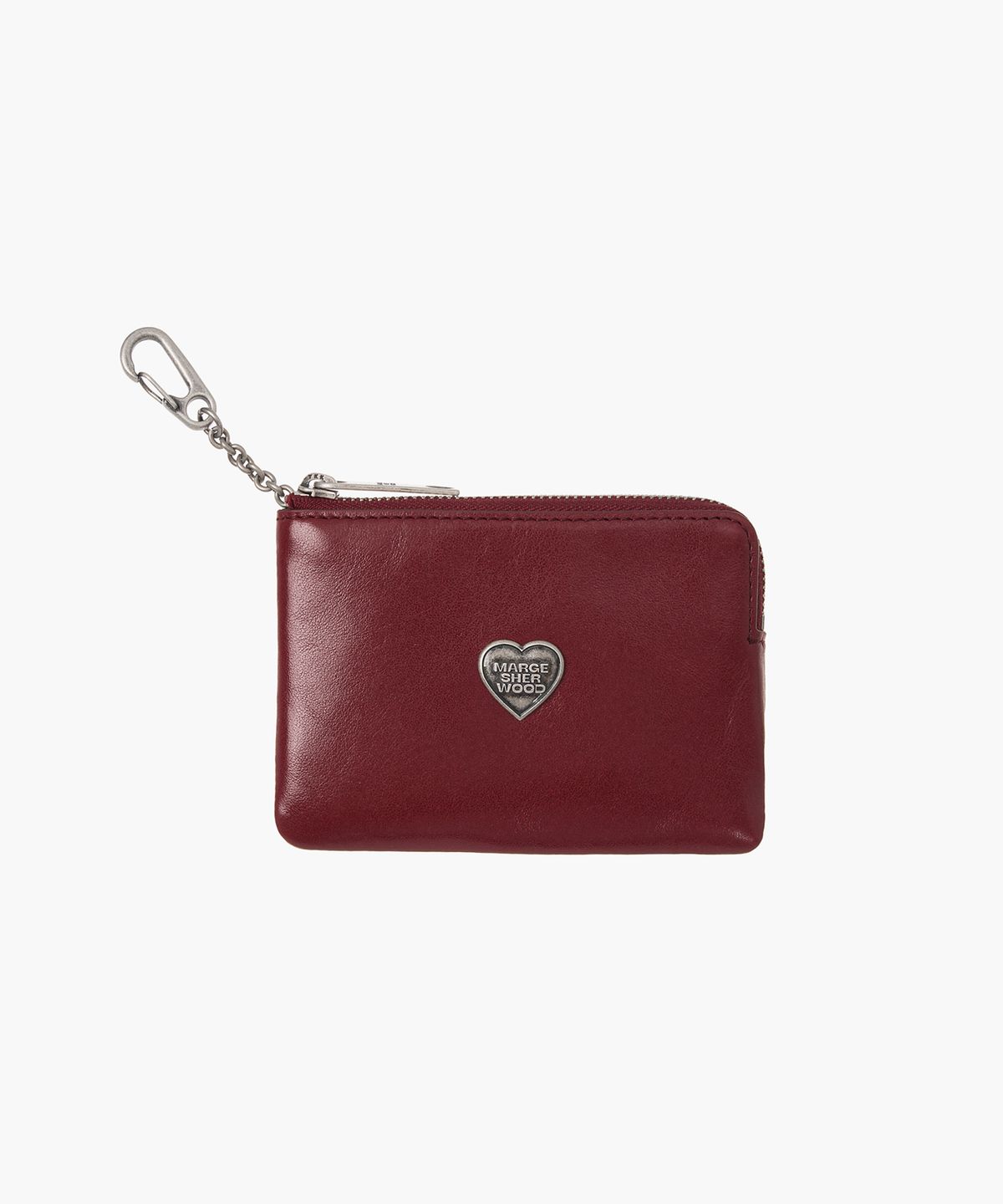 마지셔우드(MARGESHERWOOD) HEART ZIPPER WALLET_SILVER LOGO_5colors