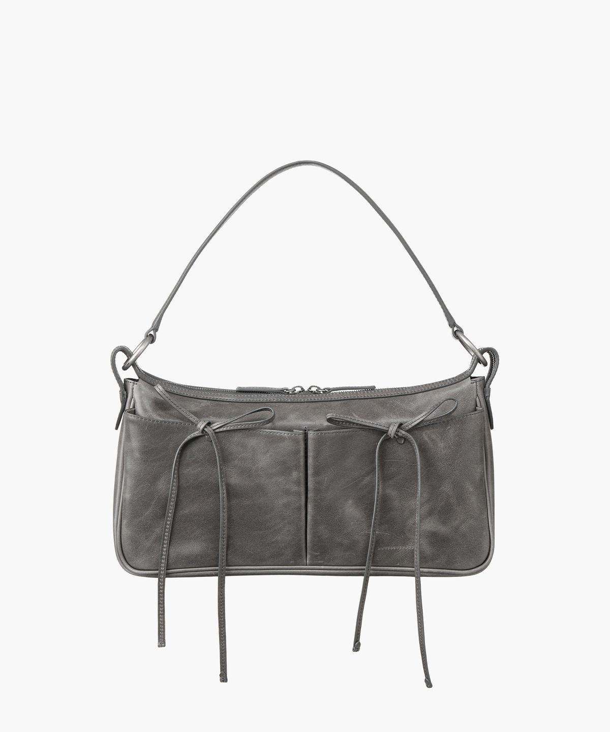 마지셔우드(MARGESHERWOOD) RIBBON POCHETTE LARGE_mauve pull-up