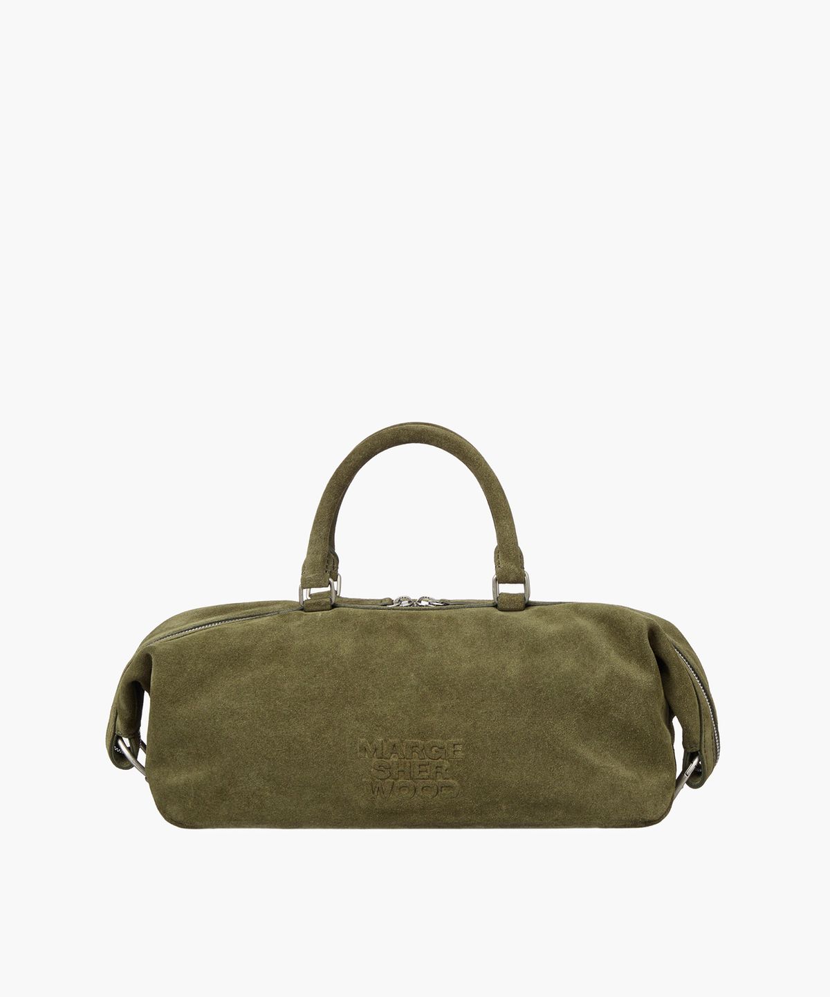 마지셔우드(MARGESHERWOOD) DUMPLING EW TOTE_dark olive suede