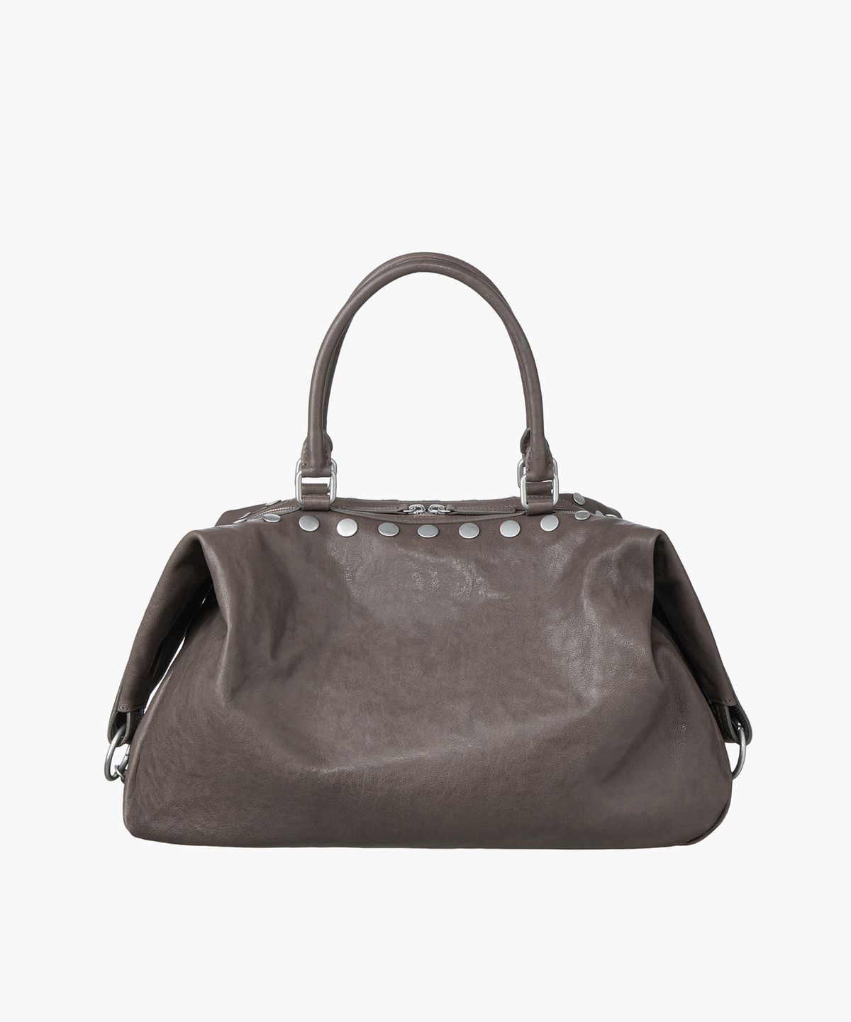 마지셔우드(MARGESHERWOOD) DUMPLING STUD_taupe washed nappa