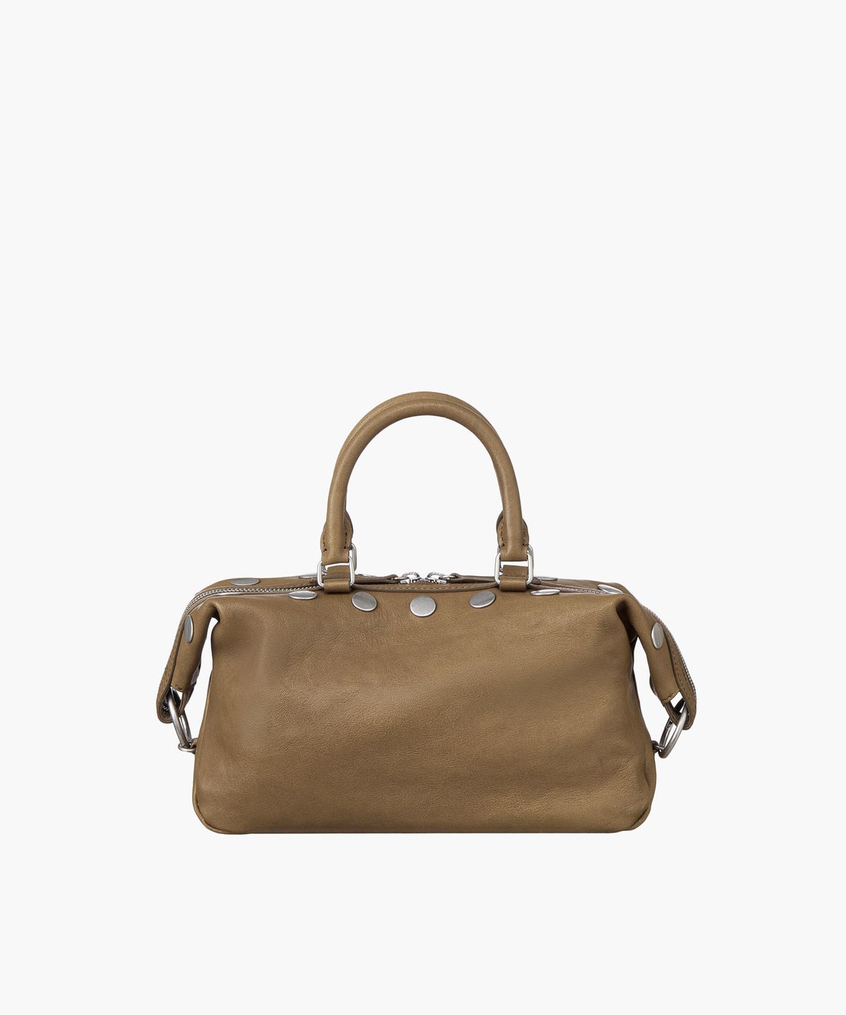마지셔우드(MARGESHERWOOD) DUMPLING STUD MINI_vintage camel washed nappa