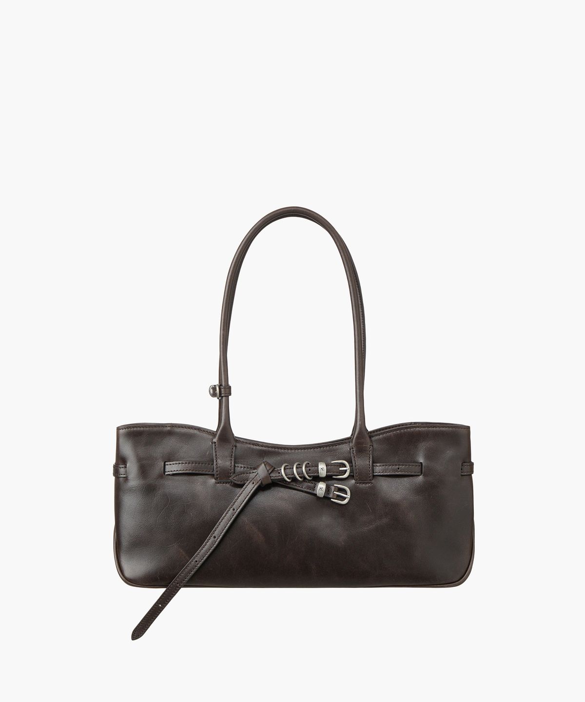 마지셔우드(MARGESHERWOOD) GRANDMA USED SHOULDER BAG_sepia pull-up