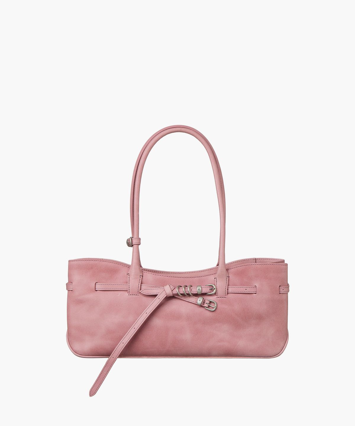 마지셔우드(MARGESHERWOOD) GRANDMA USED SHOULDER BAG_tea rose pull-up