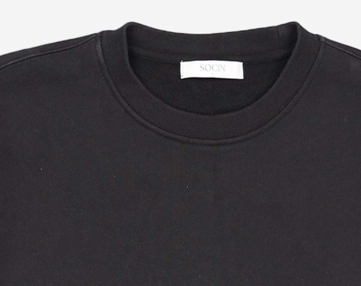 소신(SOCIN) Cosy Cotton Sweatshirt (Black) L