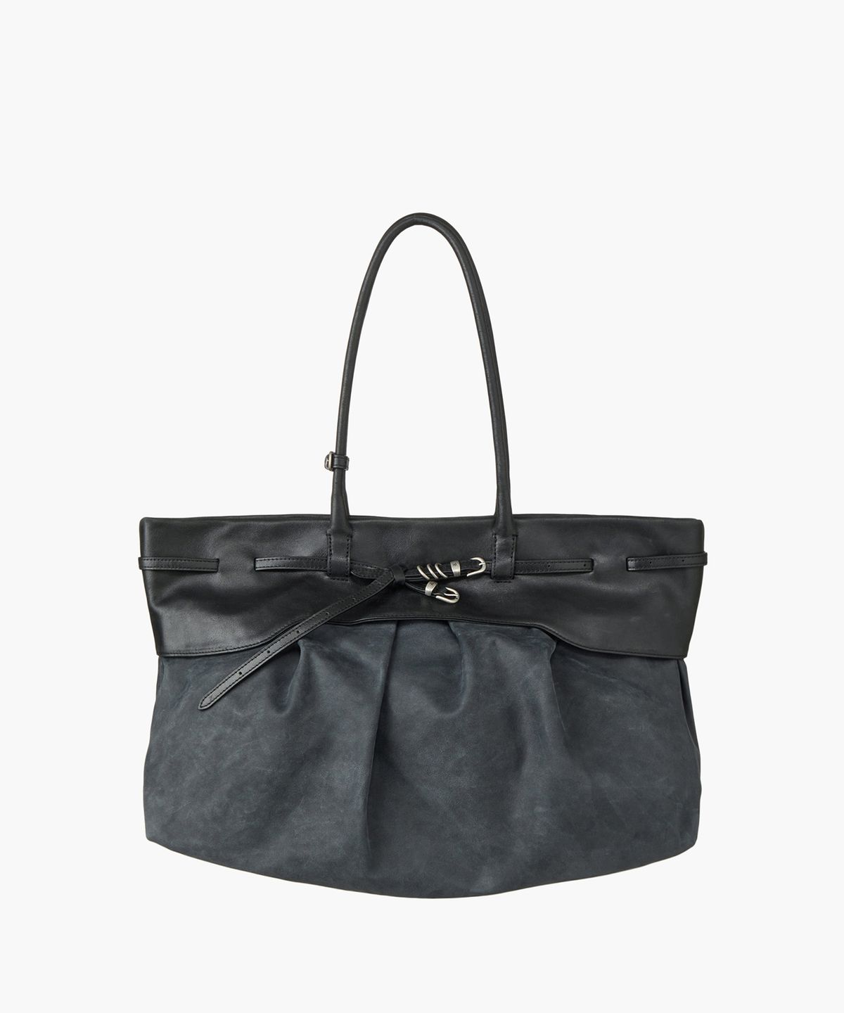 마지셔우드(MARGESHERWOOD) SOFT GRANDMA LAYERED BAG_black naked