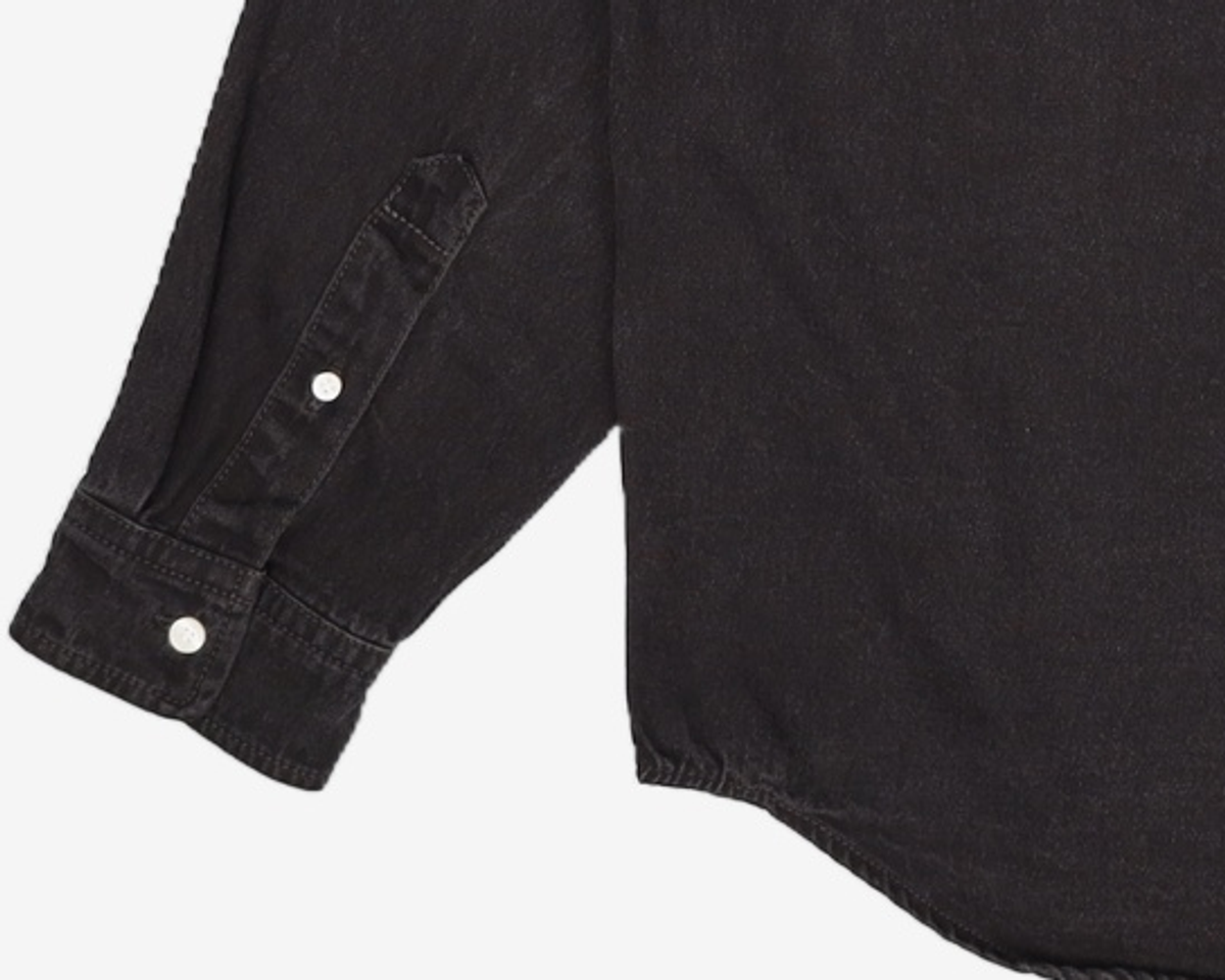 디스이즈네버댓(THISISNEVERTHAT) (FW24) Washed Denim Shirt Black M