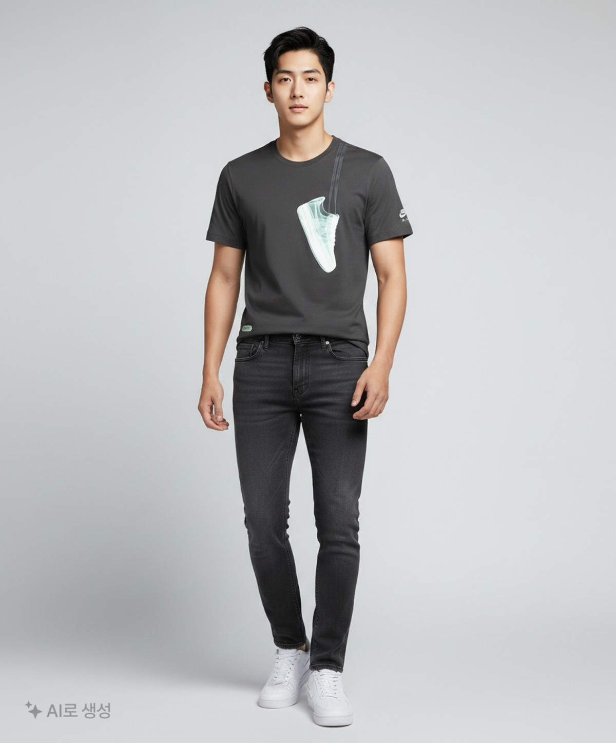 나이키(NIKE) 스포츠웨어 티셔츠 M - 앤트러사이트 / IW0965-060 M