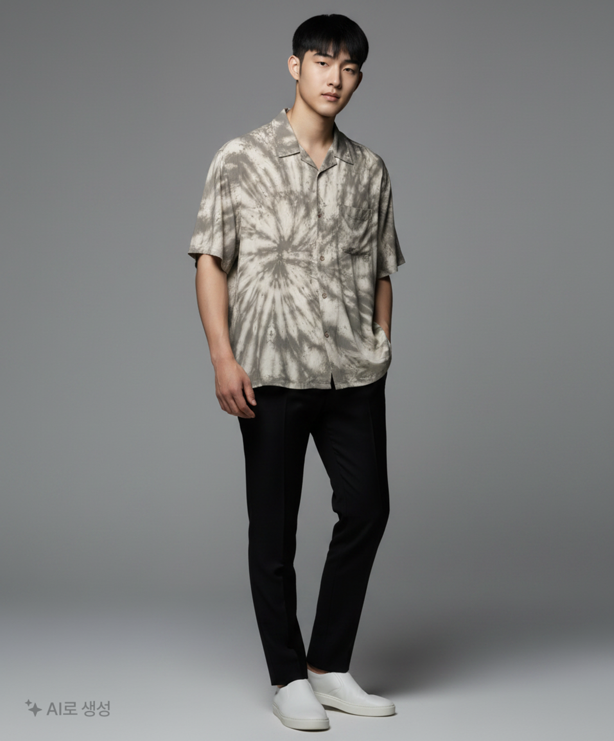 디스이즈네버댓(THISISNEVERTHAT) Tie Dye S/S Shirt Grey XL