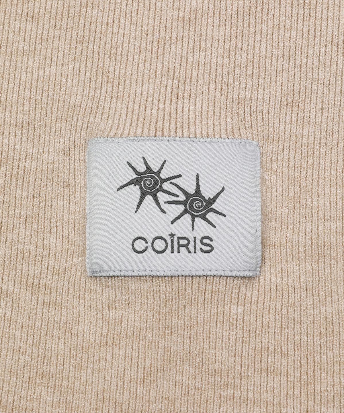 코이리스(COIRIS) 루네 세미 하이넥 반팔 골지 니트 (3컬러)