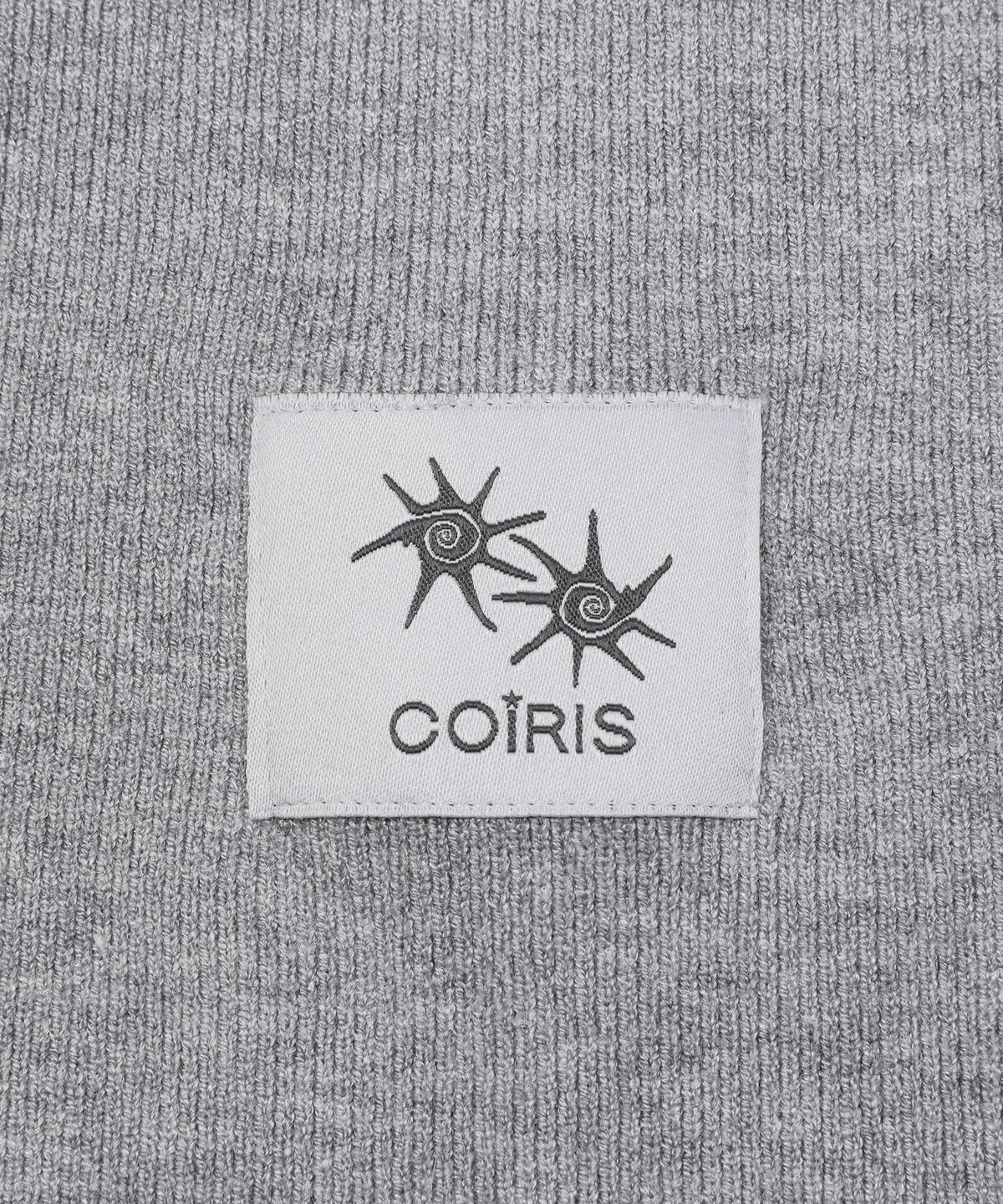 코이리스(COIRIS) 루네 세미 하이넥 반팔 골지 니트 (3컬러)