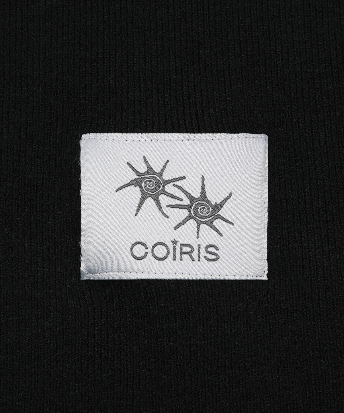 코이리스(COIRIS) 루네 세미 하이넥 반팔 골지 니트 (3컬러)