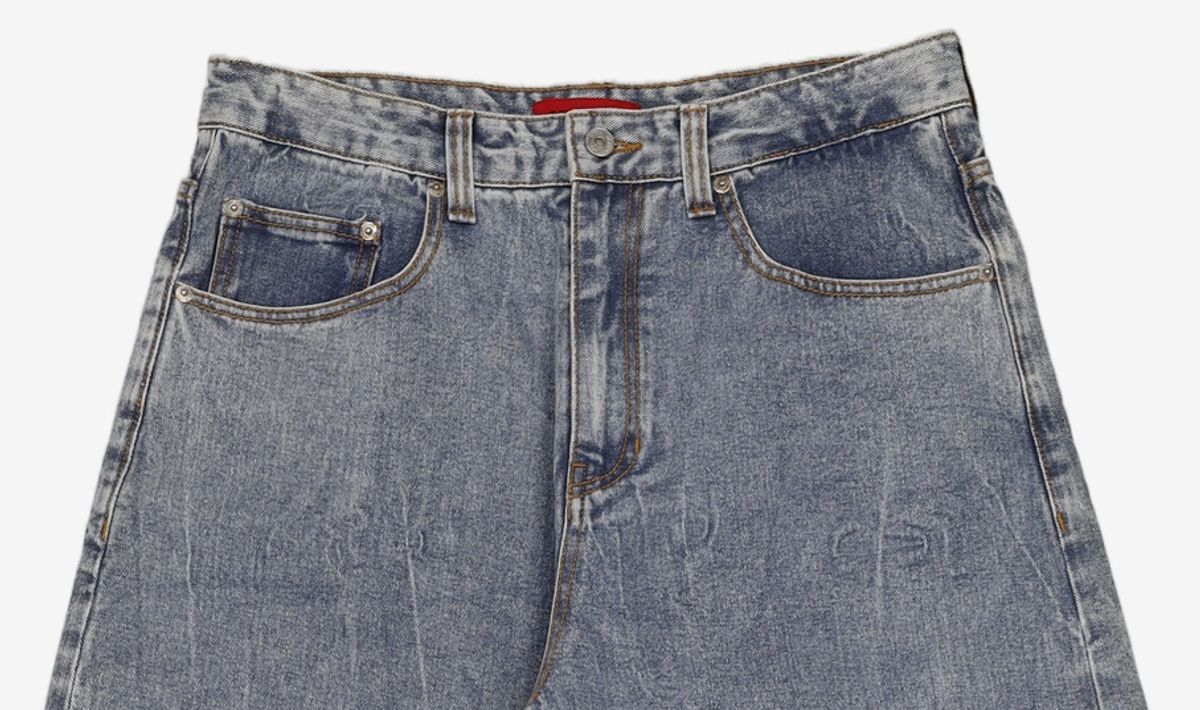 기철(KICHUL) BALLOON FIT DENIM PANTS (MID BLUE) L