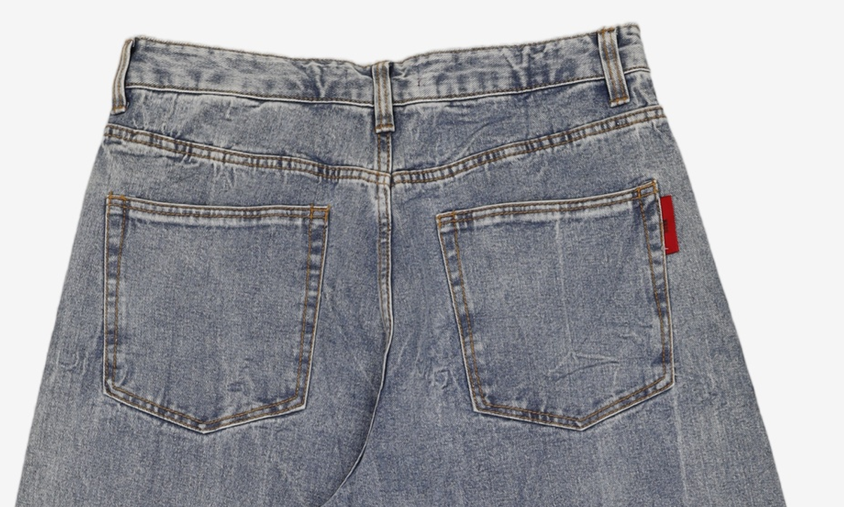기철(KICHUL) BALLOON FIT DENIM PANTS (MID BLUE) L