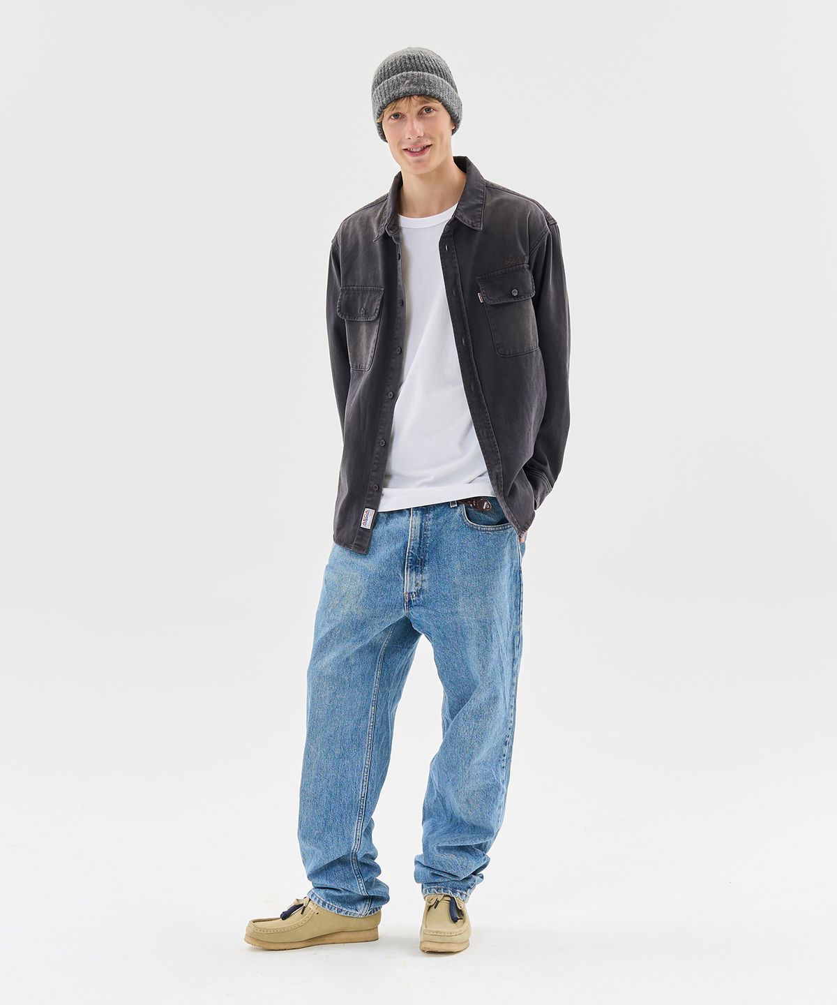 에이카화이트(AECA) SUNFADE POCKET SHIRTS (2color)