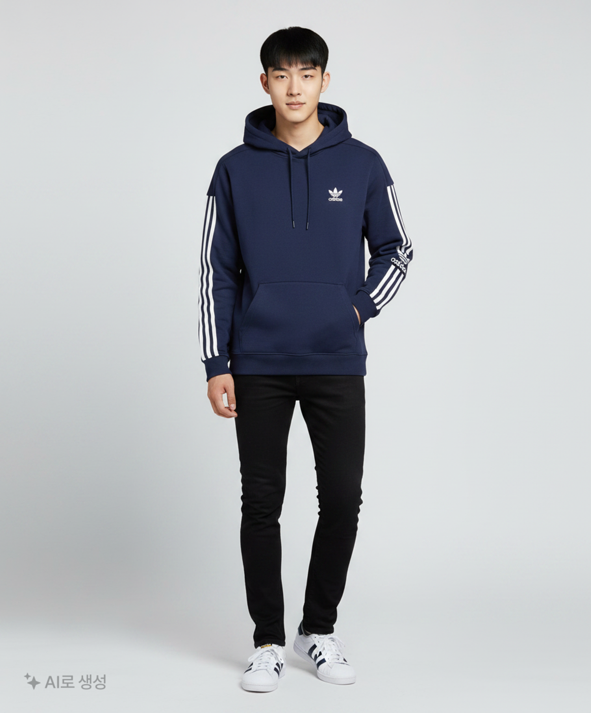 아디다스(ADIDAS) 락업 후디 - 네이비 / ED6125 L
