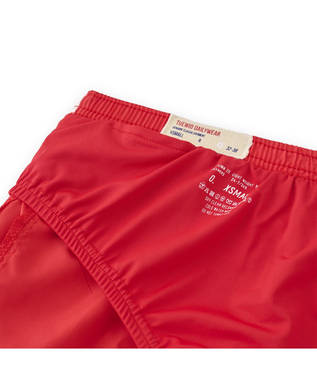투위드(TUEWID) Line track shorts in dark red