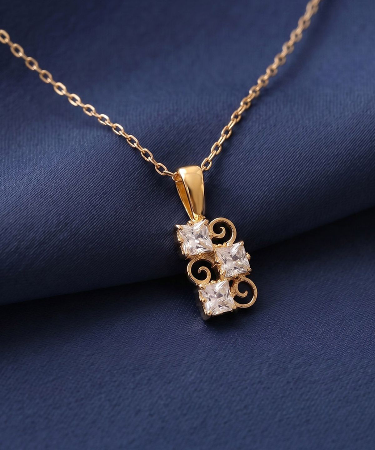 엘렌쥬얼리(HELENE JEWELRY) 14K 18K 트리플 랩 다이아몬드 트리 체인 금 목걸이