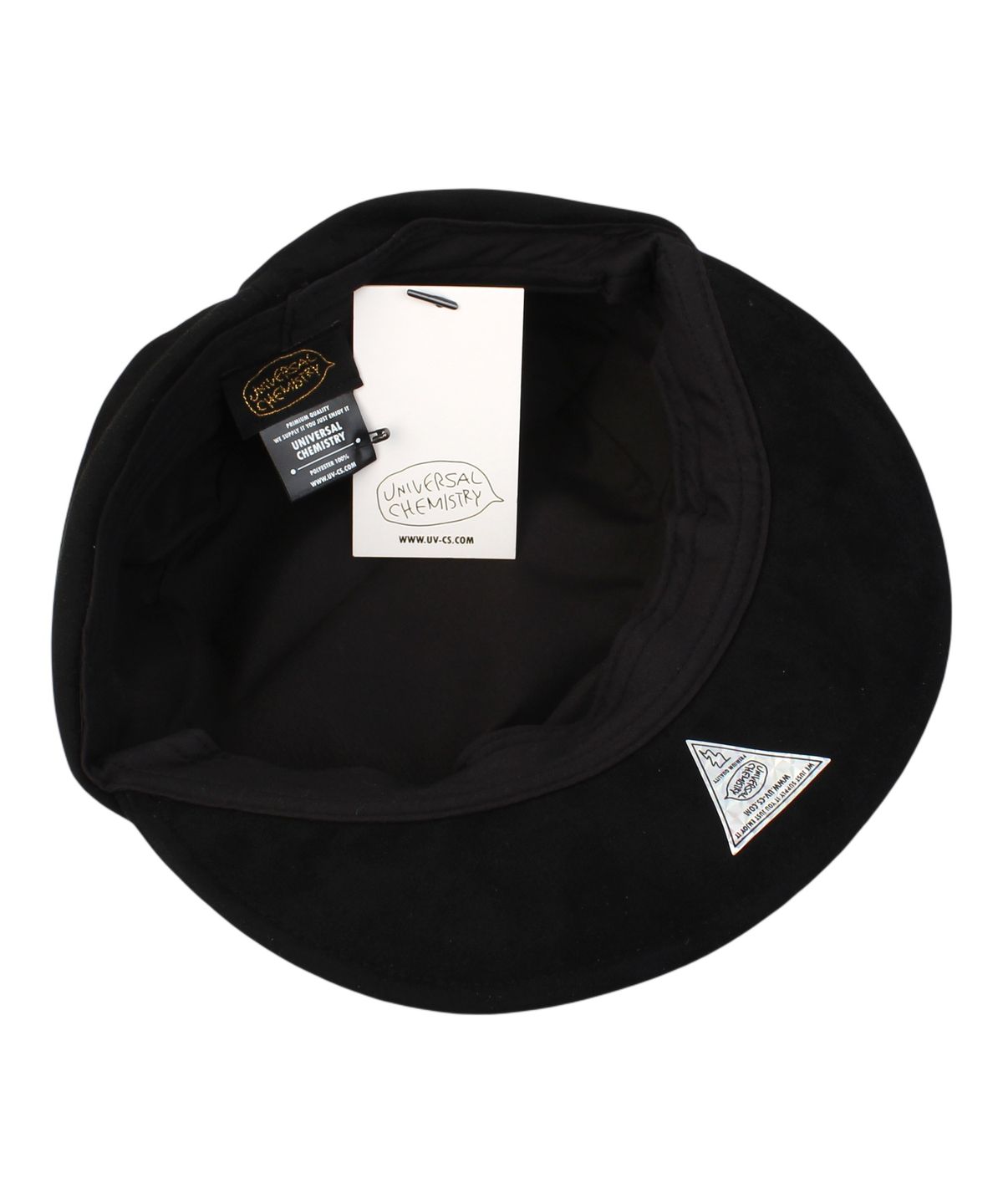 유니버셜 케미스트리(UNIVERSAL CHEMISTRY) Suade Wrinkle Black Marine Cap 주름모자