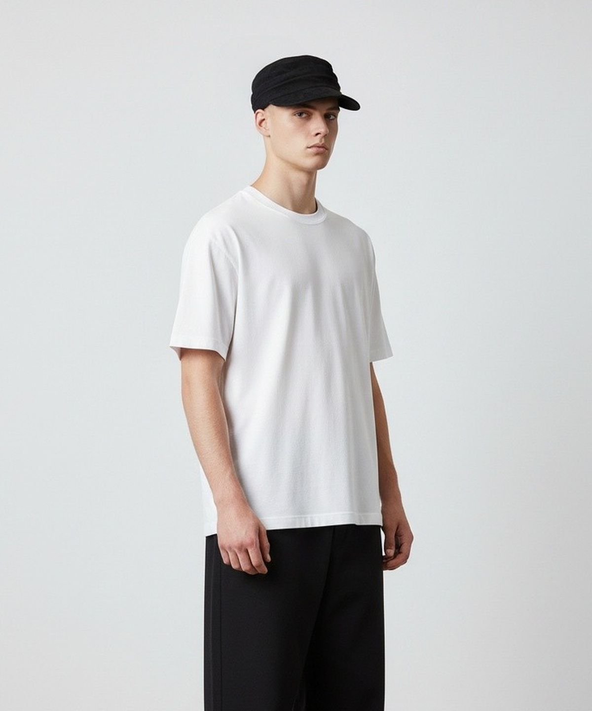 유니버셜 케미스트리(UNIVERSAL CHEMISTRY) Suade Wrinkle Black Marine Cap 주름모자