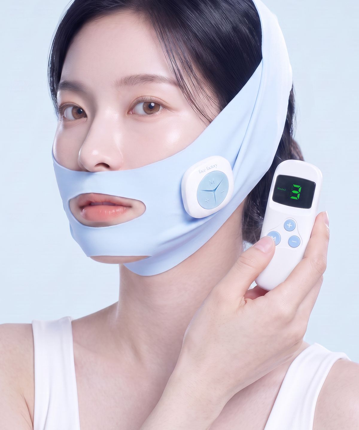 페이스팩토리(FACE FACTORY) 올리샷 브이밴드 중안부 인중축소 리프팅 얼굴라인 마사지기 (+멜팅샷 증정)