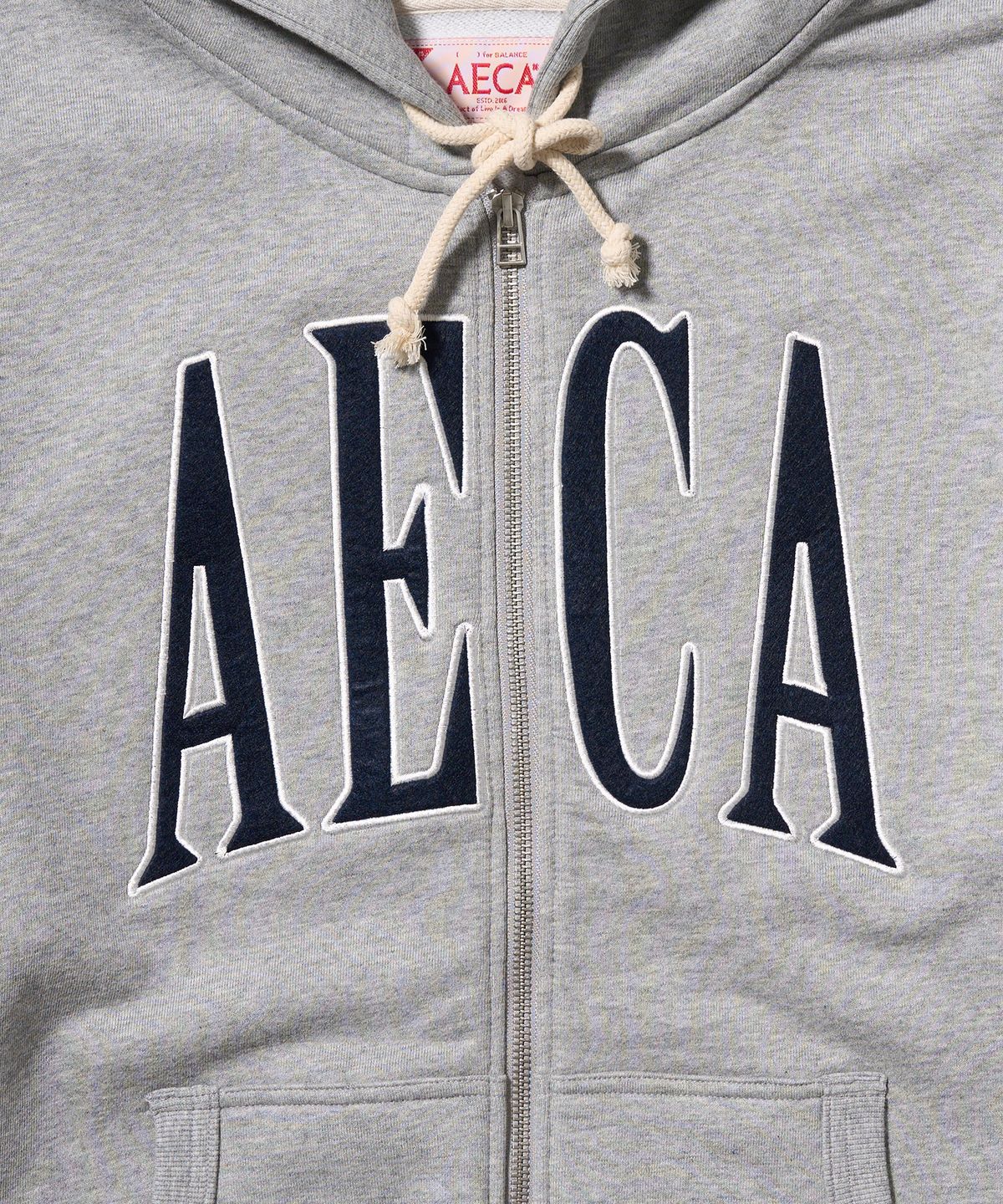 에이카화이트(AECA) AECA APPLIQUE ZIP UP HOODIE (5color)
