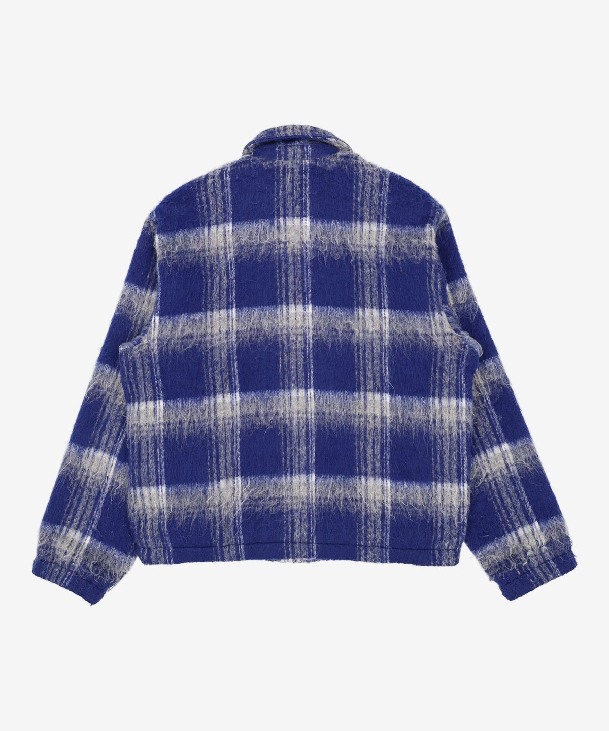 디스이즈네버댓(THISISNEVERTHAT) (FW21) Brushed Check Zip Jacket Blue L