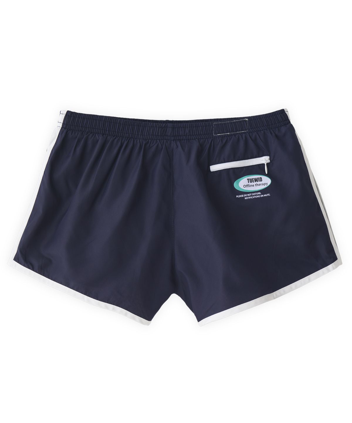 투위드(TUEWID) Line track shorts in dark blue
