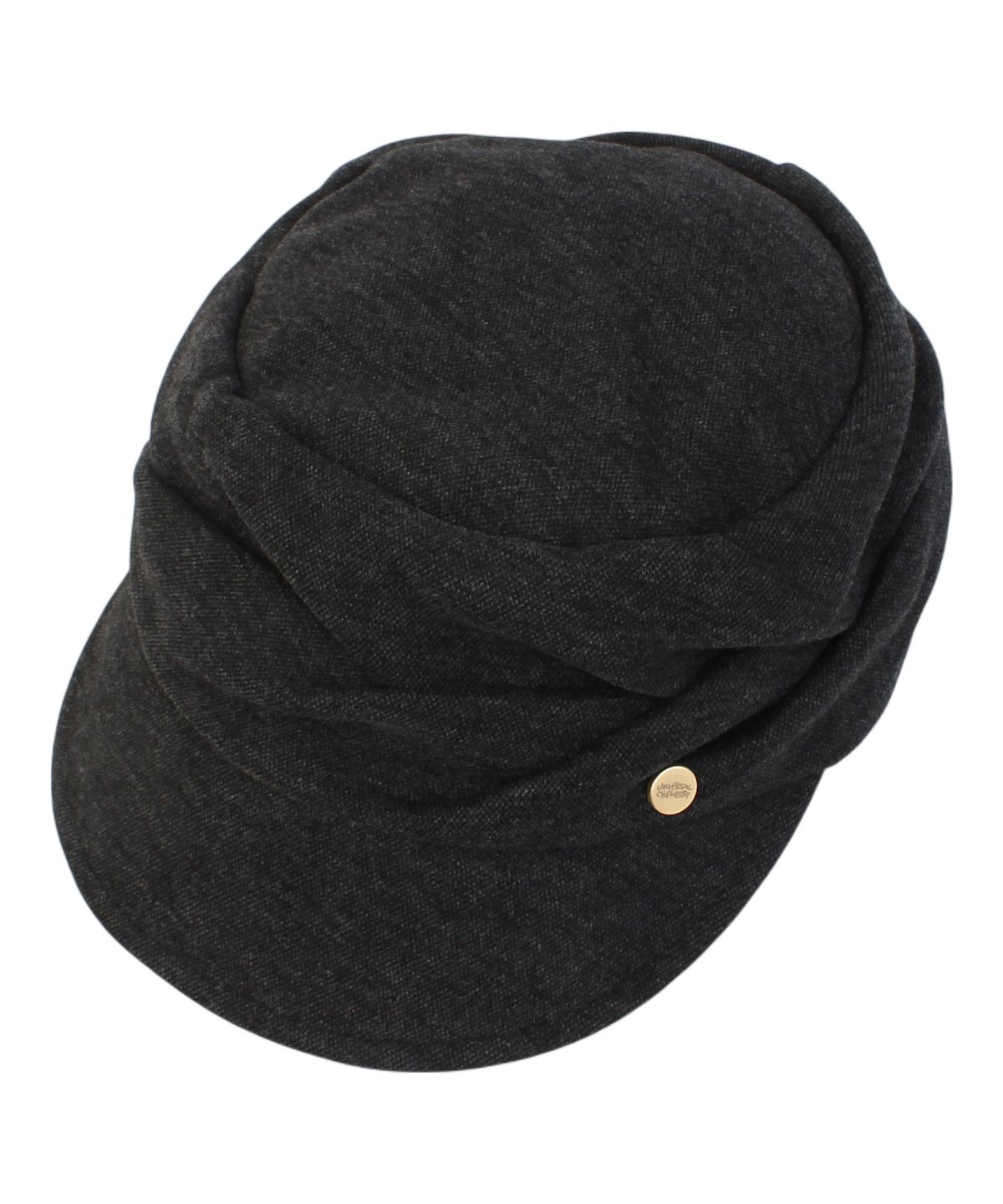 유니버셜 케미스트리(UNIVERSAL CHEMISTRY) Wool Wrinkle Black Marine Cap 주름모자