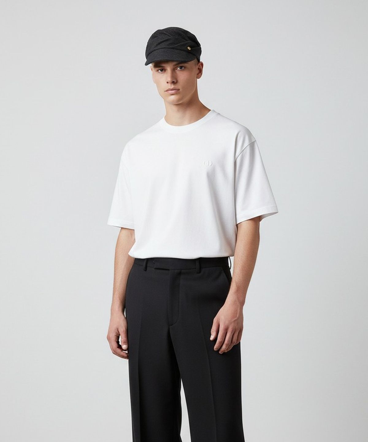 유니버셜 케미스트리(UNIVERSAL CHEMISTRY) Wool Wrinkle Black Marine Cap 주름모자
