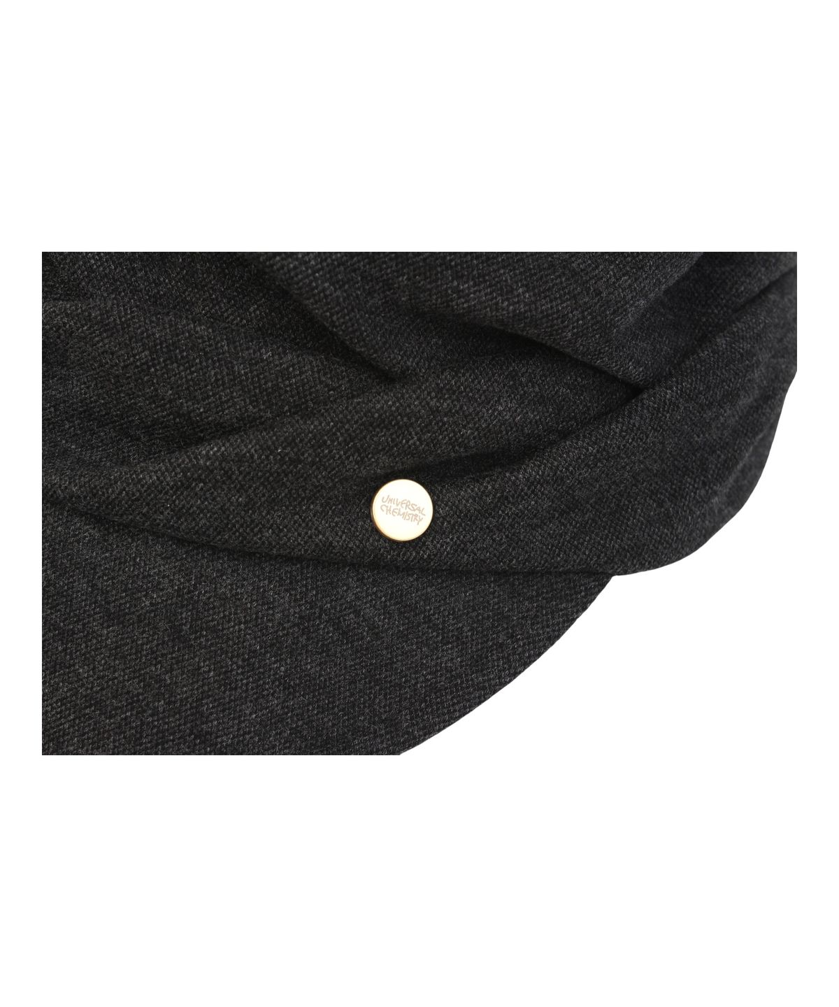 유니버셜 케미스트리(UNIVERSAL CHEMISTRY) Wool Wrinkle Black Marine Cap 주름모자