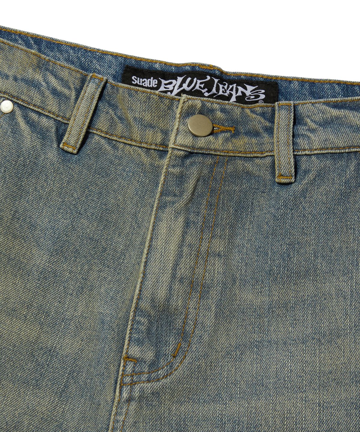 스웨이드(SUADE) CURVED FLARE DENIM [VINTAGE BLUE]