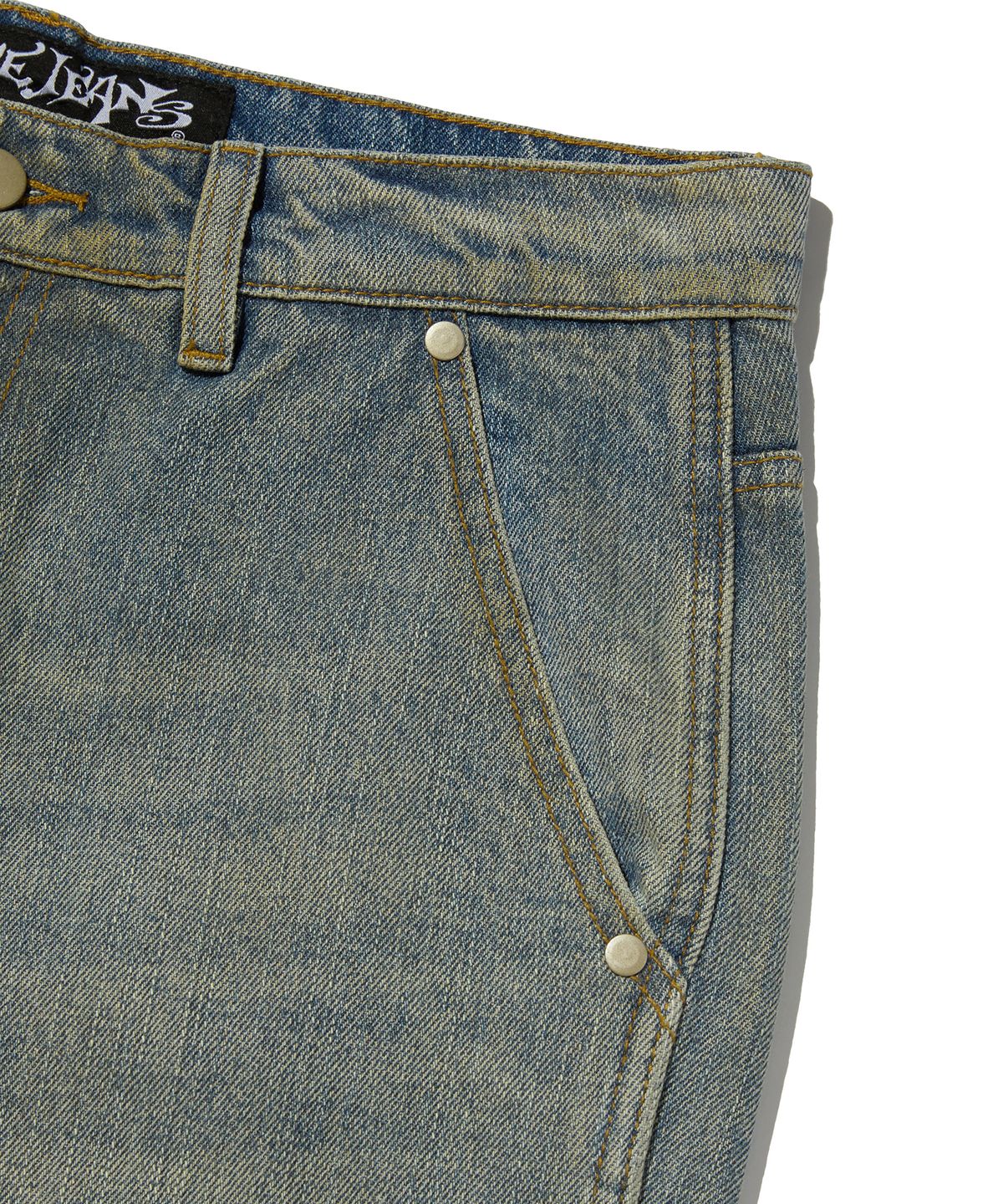 스웨이드(SUADE) CURVED FLARE DENIM [VINTAGE BLUE]
