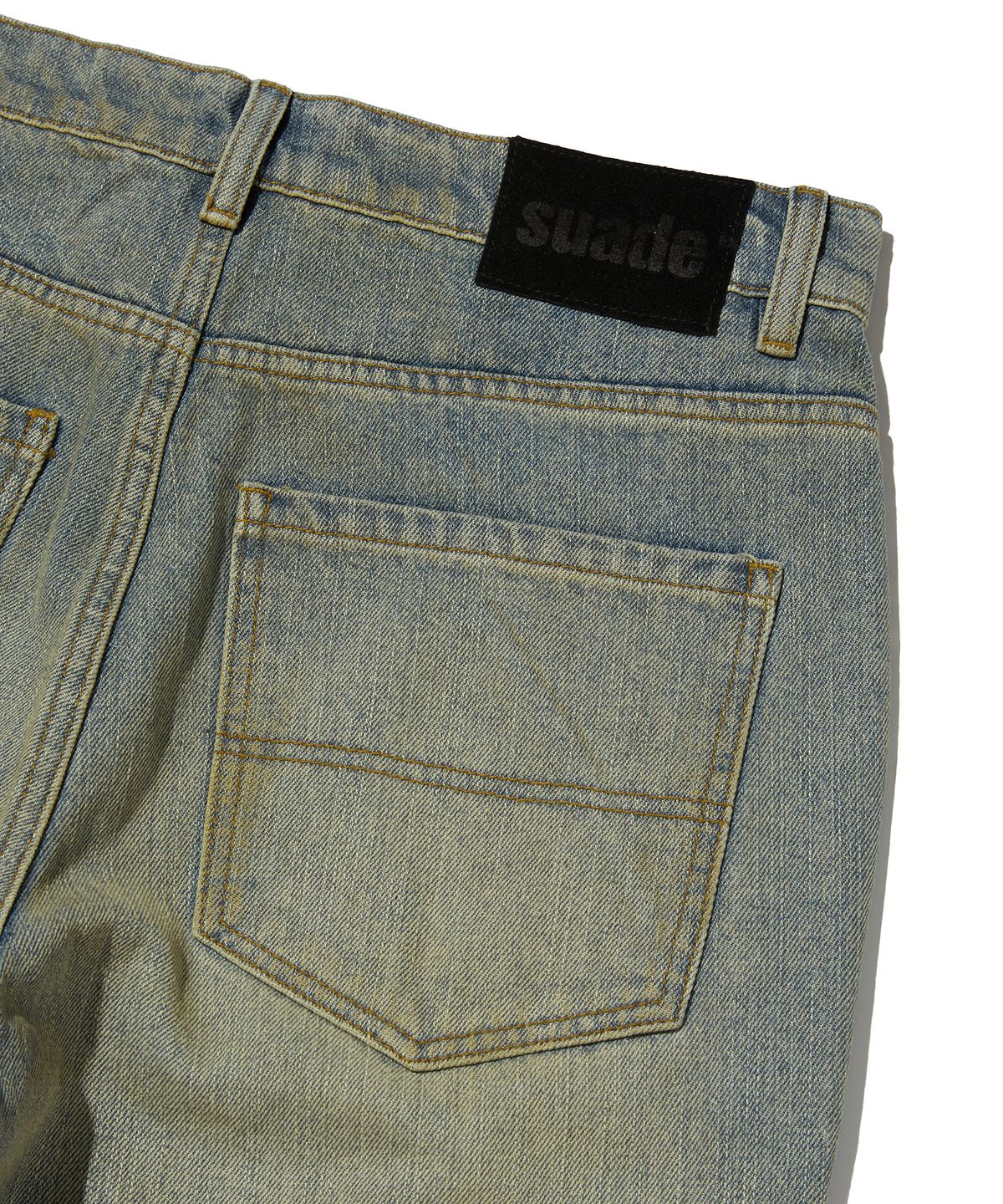 스웨이드(SUADE) CURVED FLARE DENIM [VINTAGE BLUE]