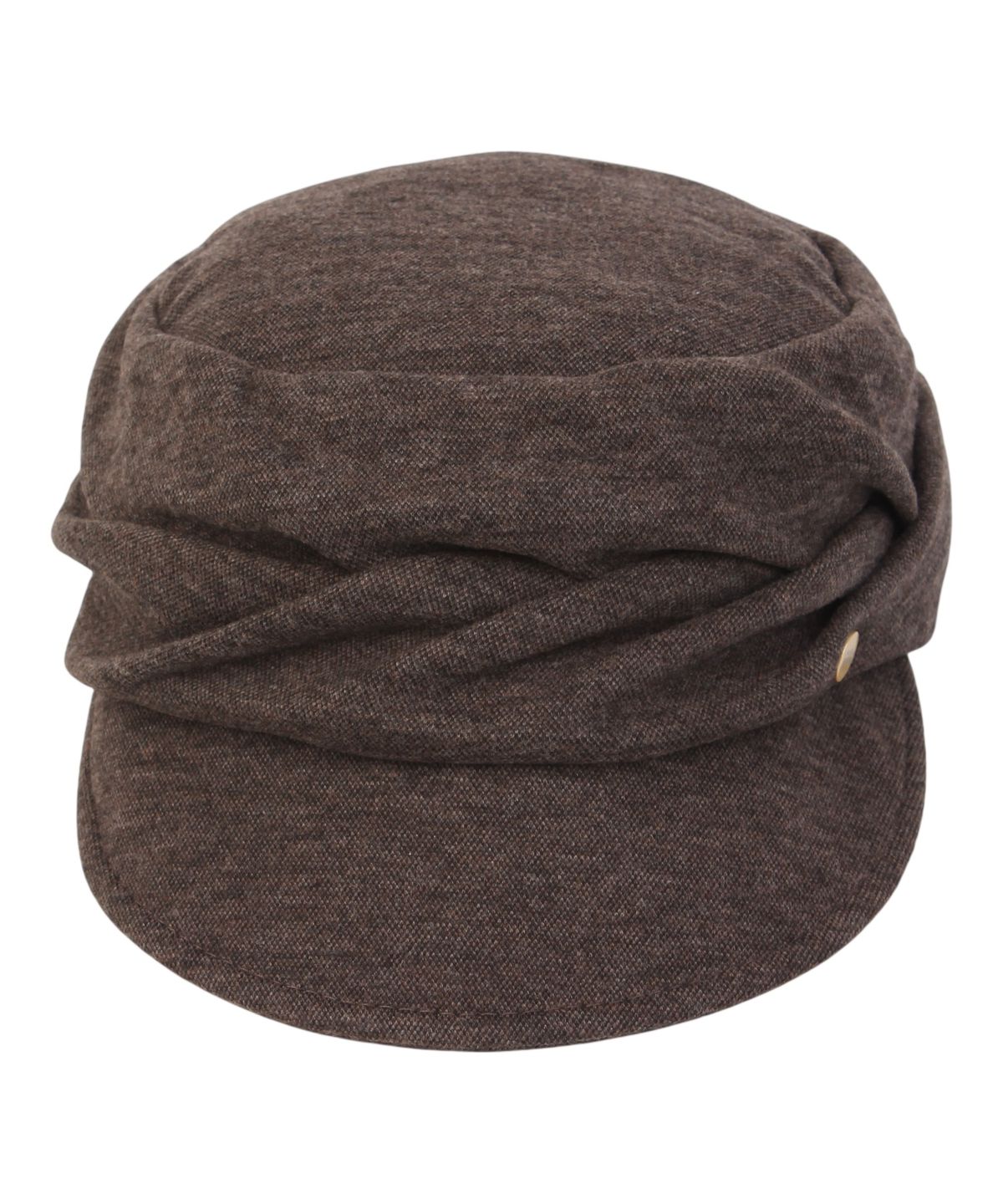 유니버셜 케미스트리(UNIVERSAL CHEMISTRY) Wool Wrinkle Brown Marine Cap 주름모자