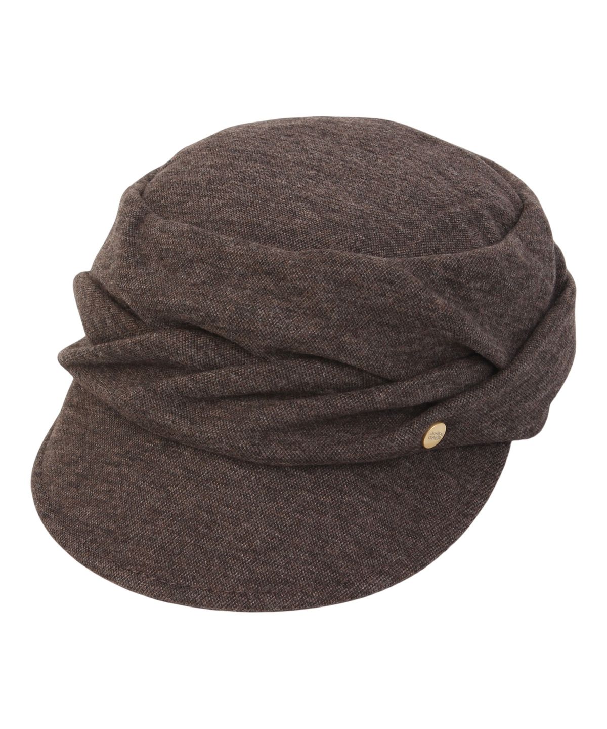 유니버셜 케미스트리(UNIVERSAL CHEMISTRY) Wool Wrinkle Brown Marine Cap 주름모자