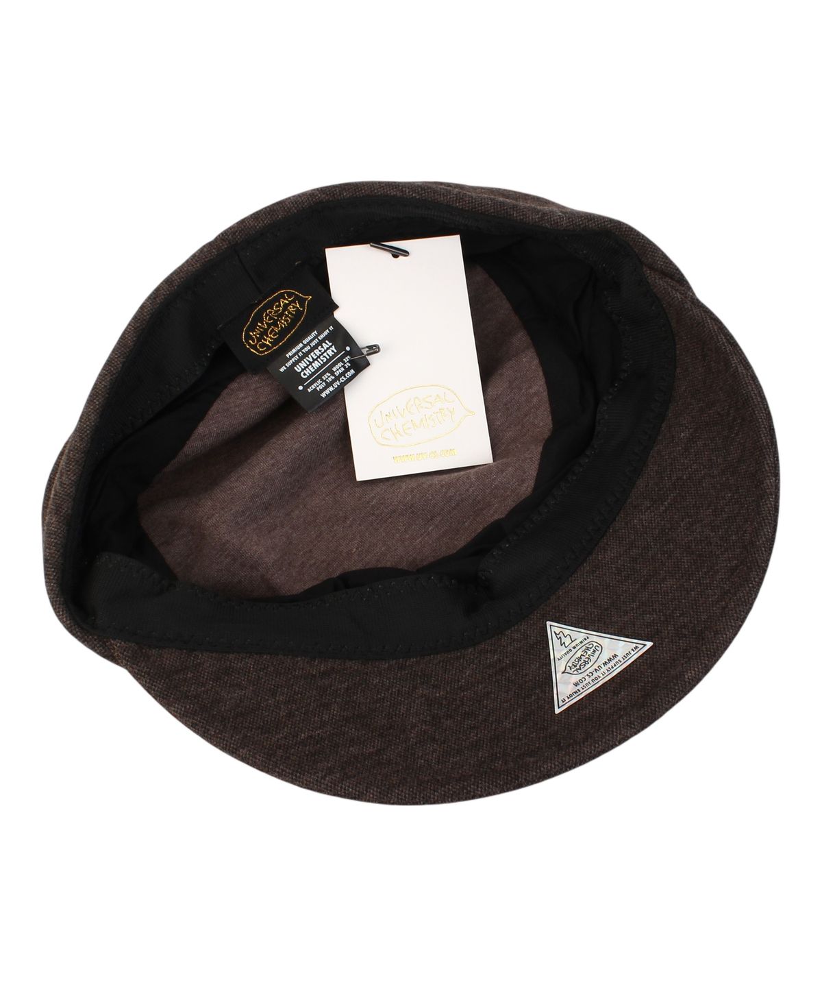 유니버셜 케미스트리(UNIVERSAL CHEMISTRY) Wool Wrinkle Brown Marine Cap 주름모자