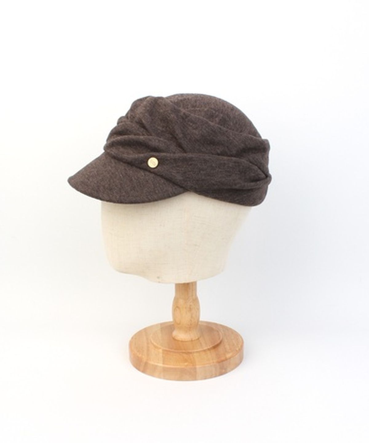 유니버셜 케미스트리(UNIVERSAL CHEMISTRY) Wool Wrinkle Brown Marine Cap 주름모자