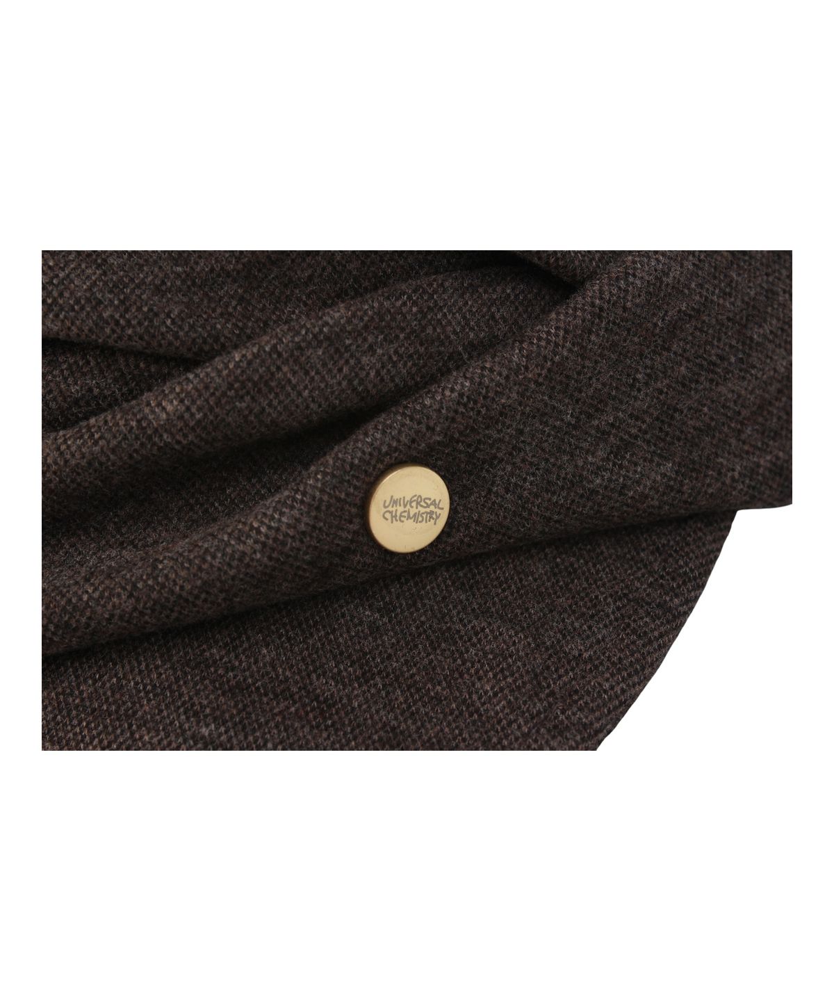 유니버셜 케미스트리(UNIVERSAL CHEMISTRY) Wool Wrinkle Brown Marine Cap 주름모자
