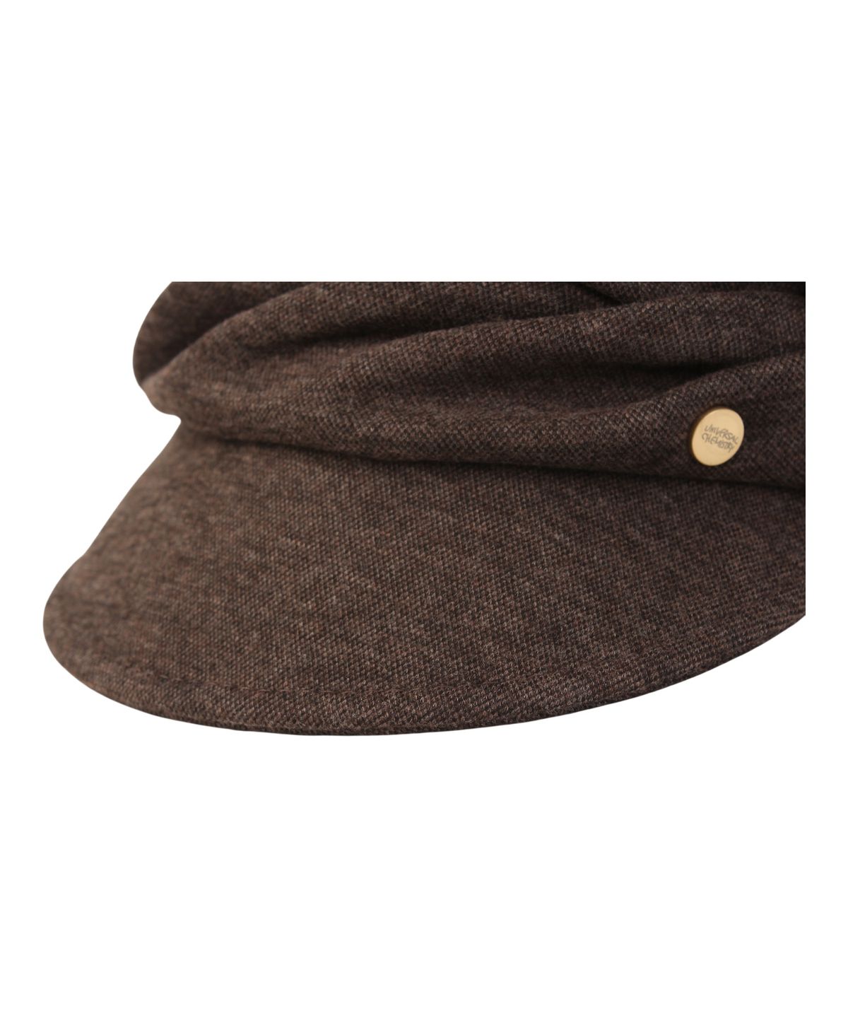 유니버셜 케미스트리(UNIVERSAL CHEMISTRY) Wool Wrinkle Brown Marine Cap 주름모자