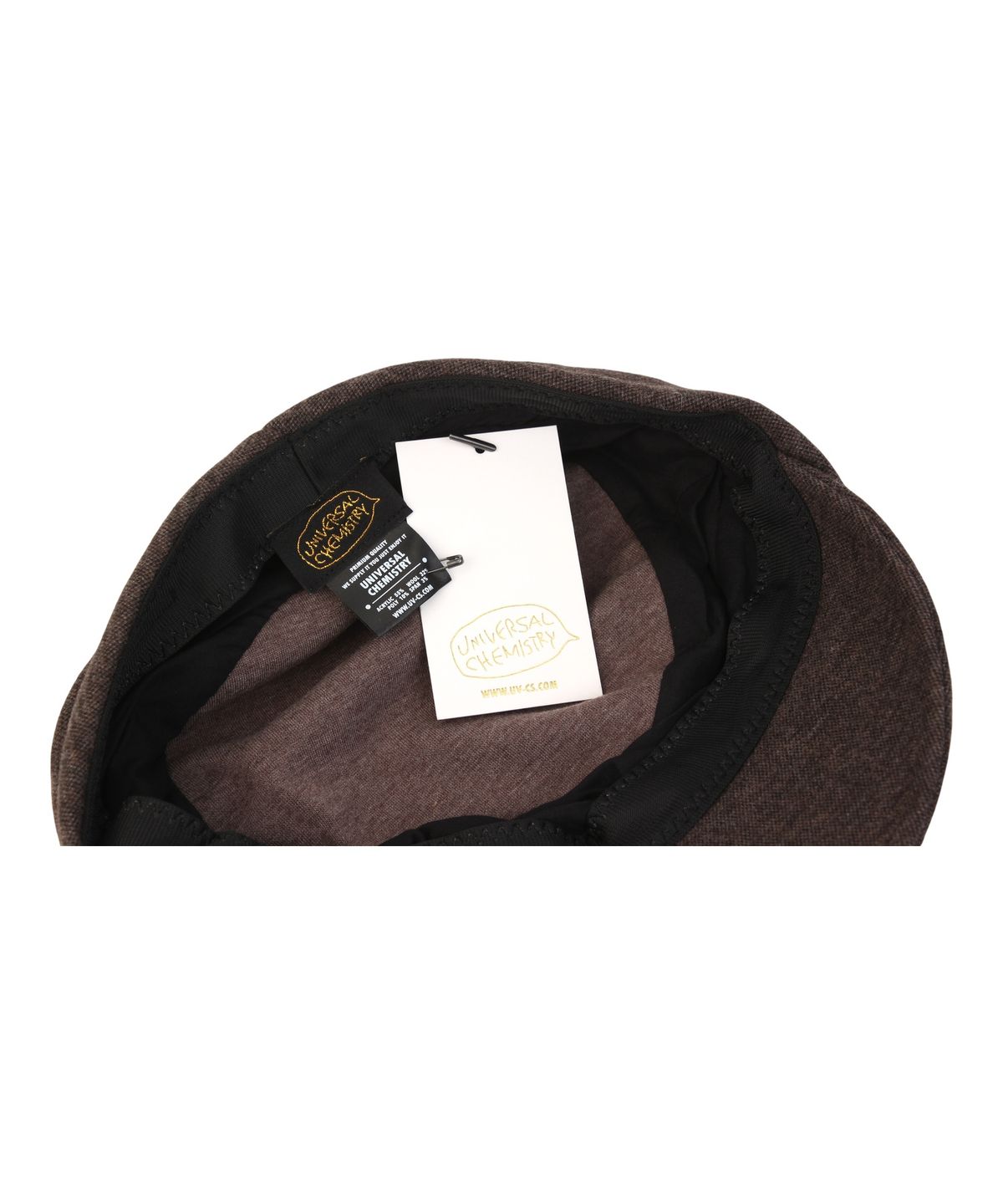 유니버셜 케미스트리(UNIVERSAL CHEMISTRY) Wool Wrinkle Brown Marine Cap 주름모자