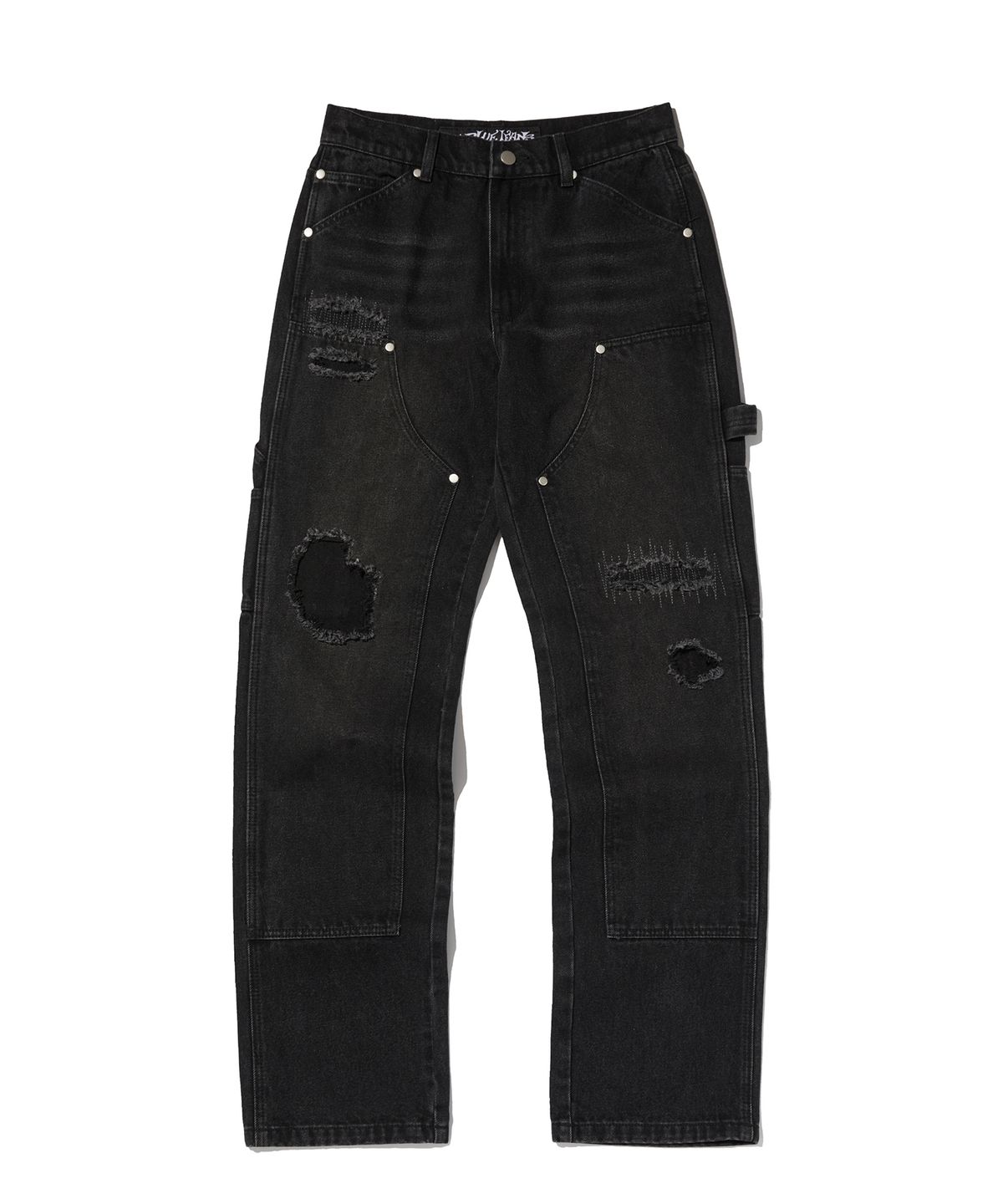 스웨이드(SUADE) REGULAR DOUBLE KNEE PANTS [BLACK]