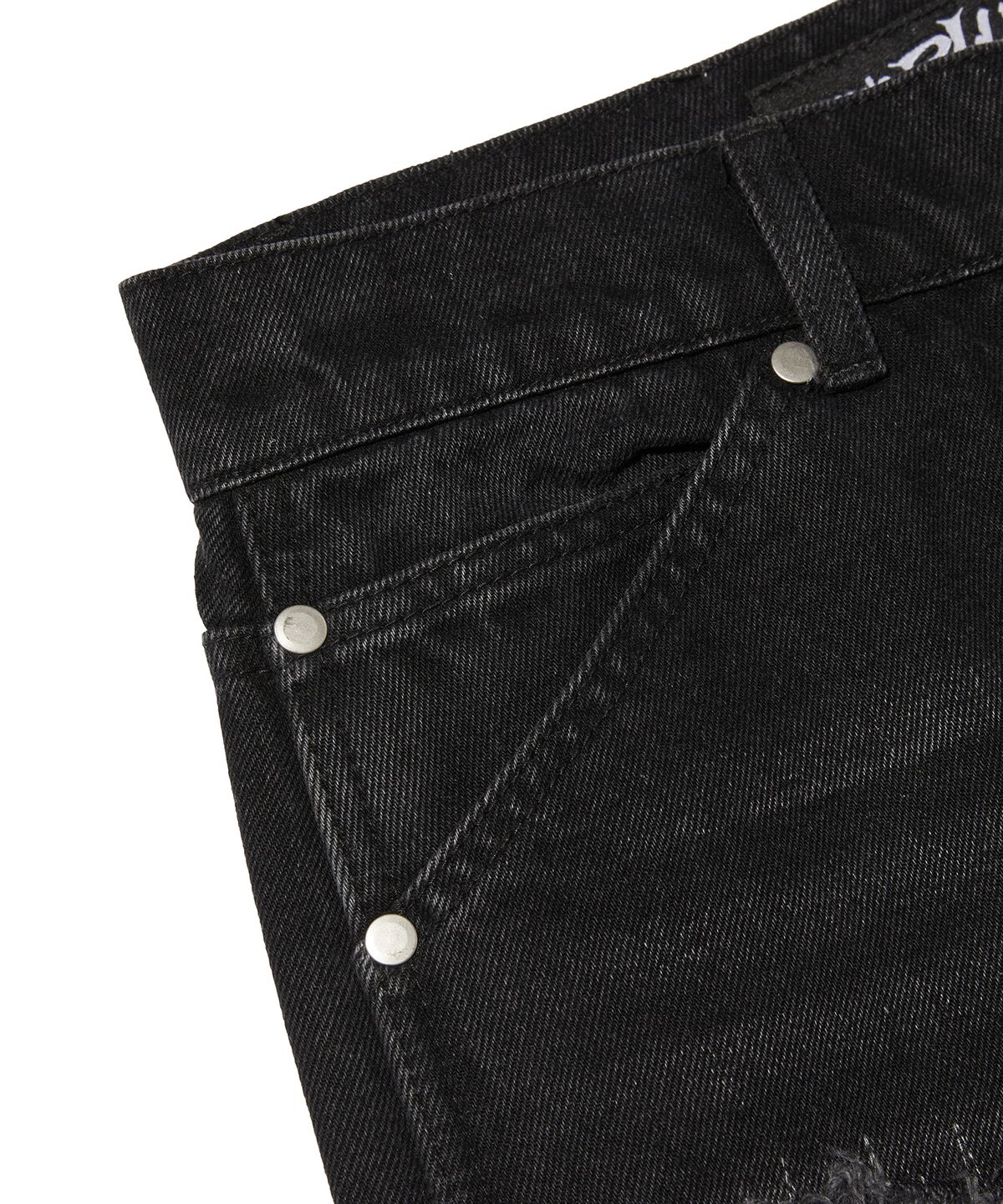 스웨이드(SUADE) REGULAR DOUBLE KNEE PANTS [BLACK]