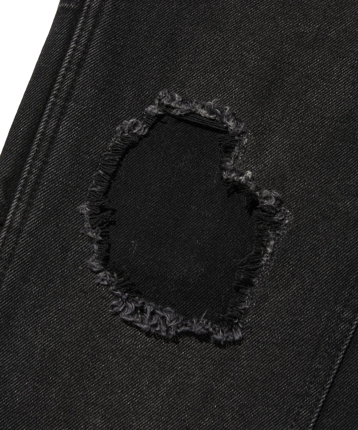 스웨이드(SUADE) REGULAR DOUBLE KNEE PANTS [BLACK]