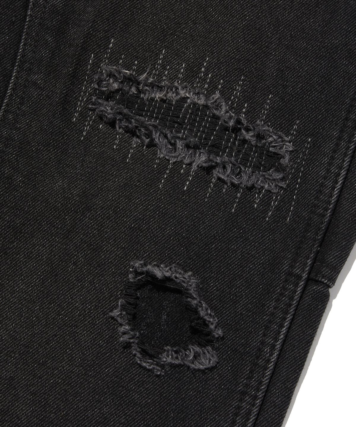스웨이드(SUADE) REGULAR DOUBLE KNEE PANTS [BLACK]