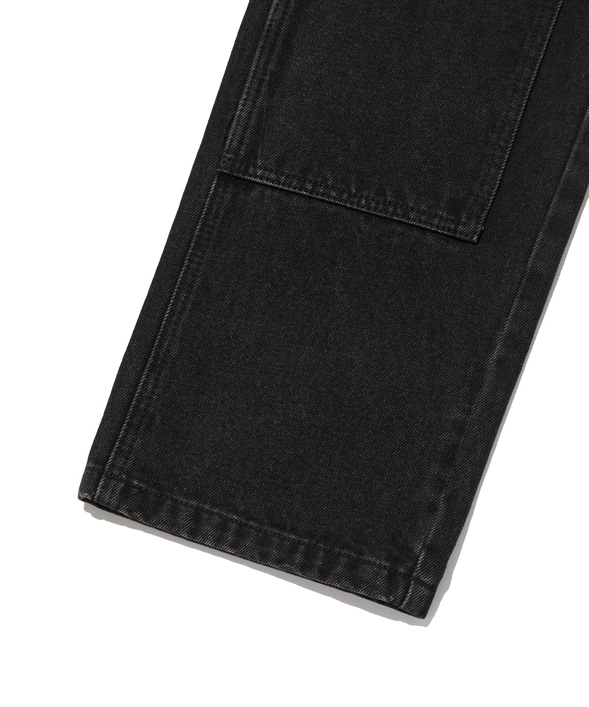 스웨이드(SUADE) REGULAR DOUBLE KNEE PANTS [BLACK]