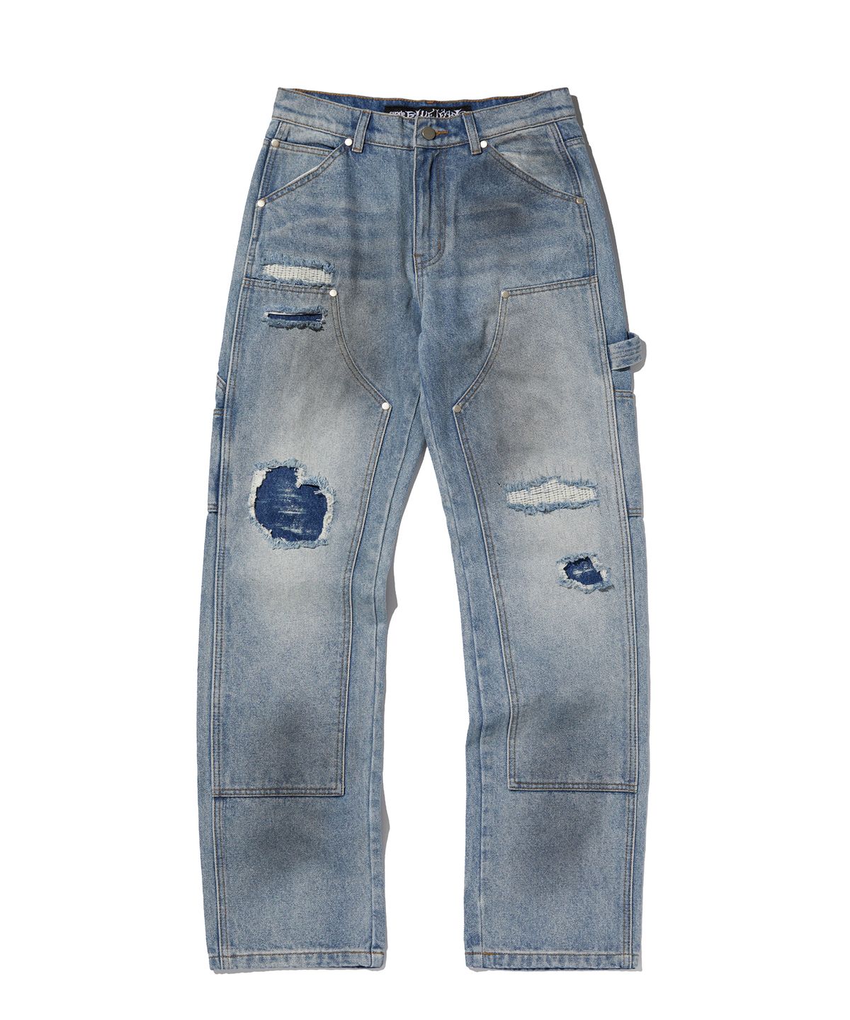 스웨이드(SUADE) REGULAR DOUBLE KNEE PANTS [BLUE]