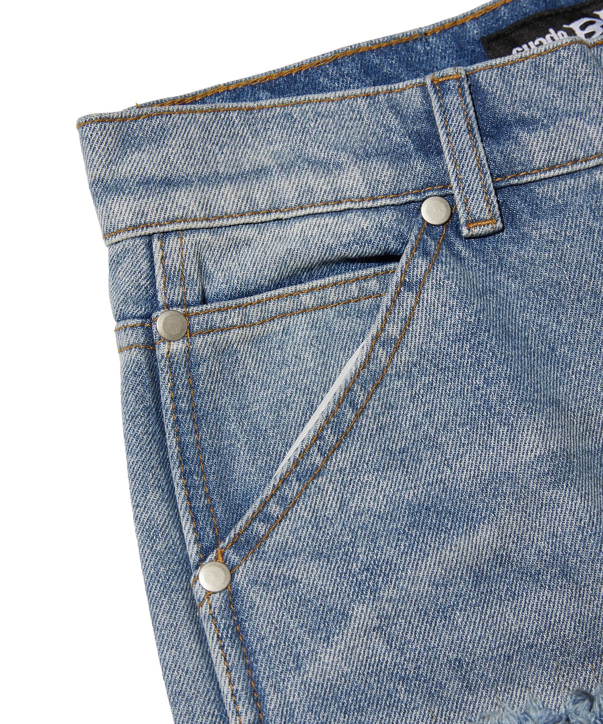 스웨이드(SUADE) REGULAR DOUBLE KNEE PANTS [BLUE]