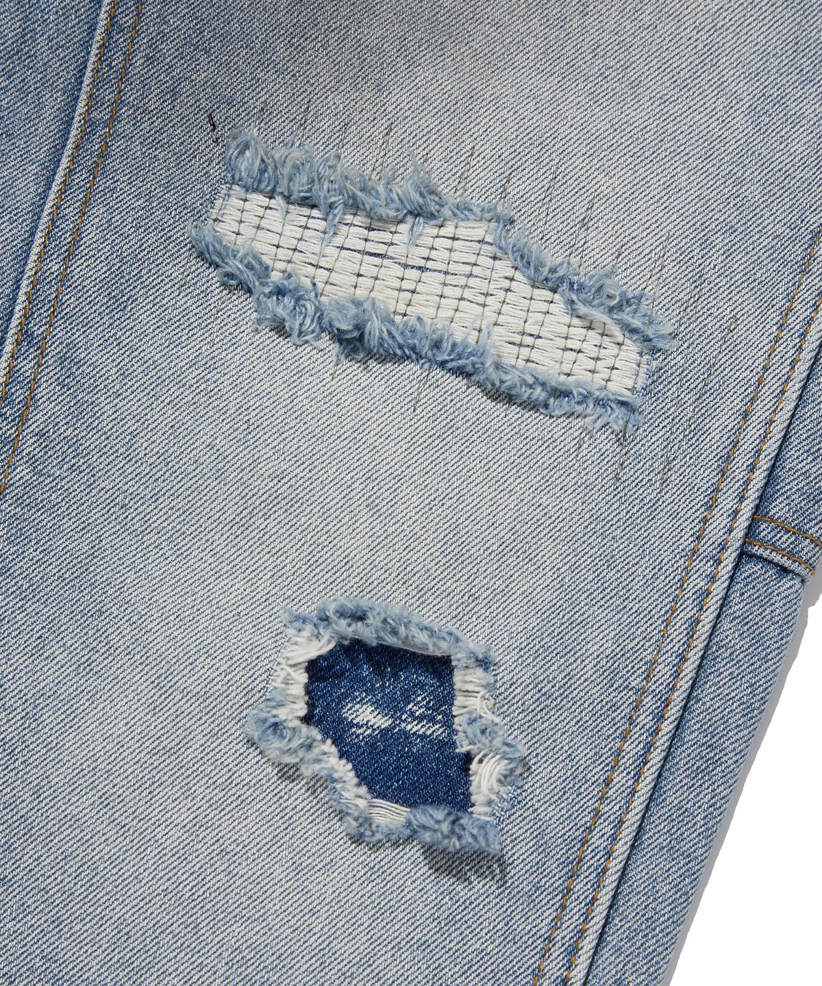 스웨이드(SUADE) REGULAR DOUBLE KNEE PANTS [BLUE]